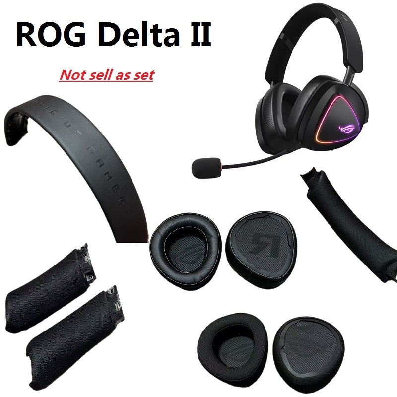 อะไหล่เดิมสําหรับหูฟัง ASUS ROG DELTA II เปลี่ยน ROG Earmuff ที่คาดผม ...