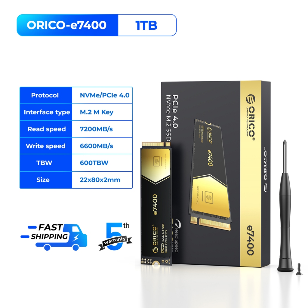 ORICO E7400 2TB 内蔵SSD - PCIe Gen4x4 M.2 ORICO E7400 M.2