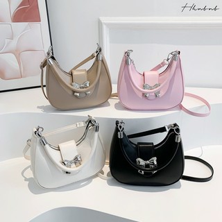 Hhnbnb thời trang áo dưới vòng tay cho phụ nữ, nơ da sang trọng, túi đeo vai thoải mái và đa dạng, túi sling vai, crossbody, túi.