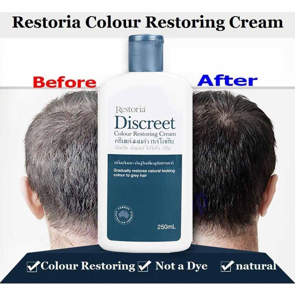 พร้อมส่ง Restoria Discreet Colour Restoring Cream 250ml Restoria ครีมทา ...