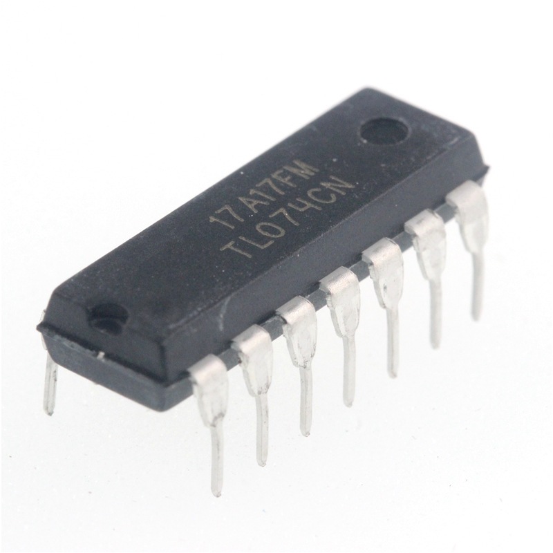10 Pezzi TL074CN TL074 DIP-14 - IC JFET Quad Operational Amplifier - ST Microelectronics - copertina