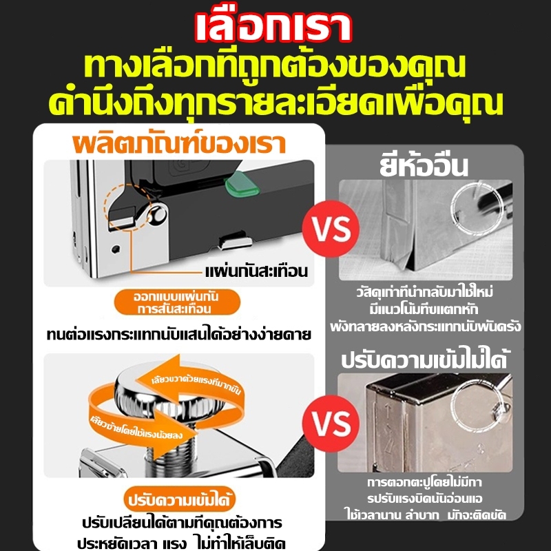 BOLEEI แม็กยิงบอร์ด ฟรีตะปู4000ตัว เจาะใน1วินาที แม็กยิงไม้ 4in1 แม็ก ...