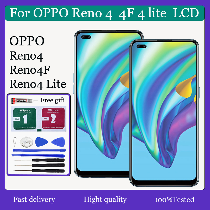 Original สําหรับ OPPO Reno 4 4G Reno 4F Reno 4 Lite Reno 4Z 5G จอแสดงผล ...