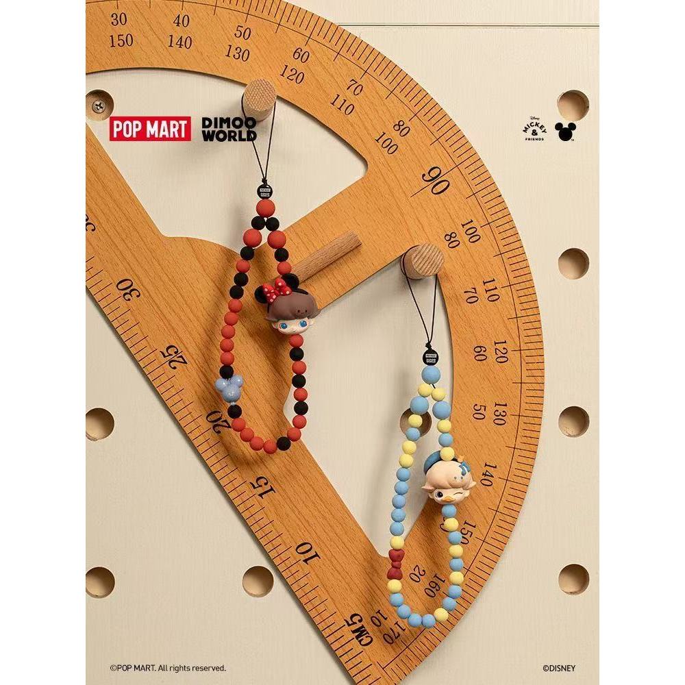 【ของแท้ 100%】POP MART Dimoo World X Disney Series Phone Chain Blind Box ...