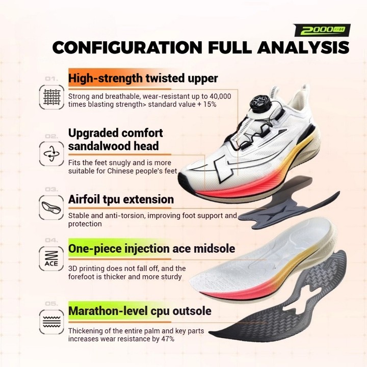 XTEP Kid Shoes 2000km Youth Edition รองเท้าวิ่งเด็กสำหรับการฝึกซ้อมและกีฬา — รองเท้ากีฬา แบรนด์ Xtep ของแท้ 100% เช็คราคาจาก Shopee Lazada - รูปที่ 1