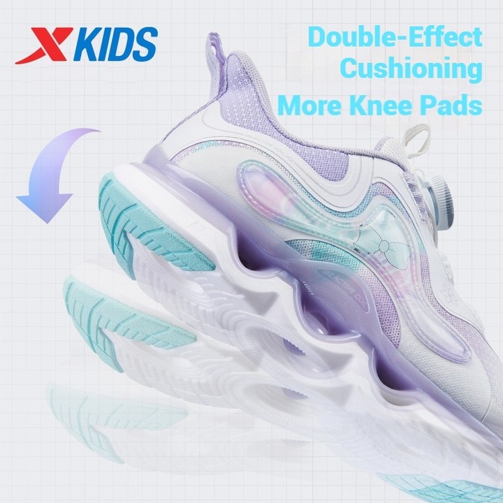 XTEP Kids รองเท้าวิ่งสำหรับเด็กหญิง เทคโนโลยีซัพพอร์ตและเบาะรองส้นเท้าทนทาน เหมาะสำหรับการวิ่งและการเล่น — รองเท้ากีฬา แบรนด์ Xtep ของแท้ 100% เช็คราคาจาก Shopee Lazada - รูปที่ 1
