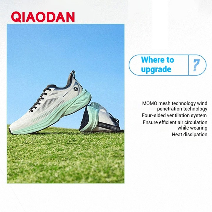 Qiaodan Light 5.0 PLUS รองเท้าวิ่งผู้ชาย One-piece Molding รองเท้าผ้าใบดูดซับแรงกระแทกน้ําหนักเบาQXB023252206 — รองเท้ากีฬา แบรนด์ Qiaodan ของแท้ 100% เช็คราคาจาก Shopee Lazada thumbnail 7