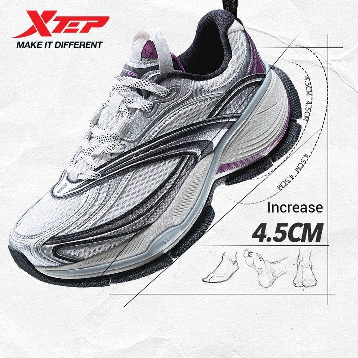 XTEP Basque 2.0 รองเท้าผ้าใบเสริมส้นสำหรับผู้ชาย สไตล์เรโทรลำลอง — รองเท้ากีฬา แบรนด์ Xtep ของแท้ 100% เช็คราคาจาก Shopee Lazada thumbnail 2