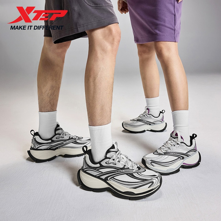 XTEP Basque 2.0 รองเท้าผ้าใบเสริมส้นสำหรับผู้ชาย สไตล์เรโทรลำลอง — รองเท้ากีฬา แบรนด์ Xtep ของแท้ 100% เช็คราคาจาก Shopee Lazada thumbnail 7