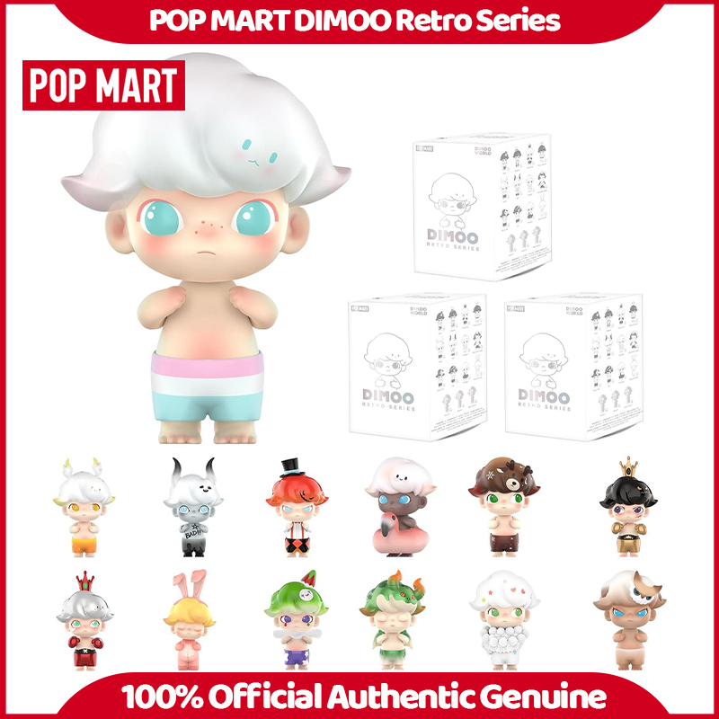 Pop MART DIMOO RETRO SERIES กล่องตาบอด Action Figurines Art ของเล่นรูป ...