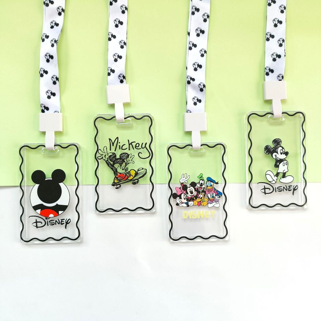 Mickey Mouse Lanyard Card Cover สายคล้องโทรศัพท์ ID Badge Holder สาย ...