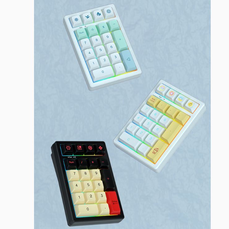 KEYCOOL K21 แป้นตัวเลข 21 คีย์ แป้นพิมพ์ตัวเลขแบบกลไก สาย USB การเชื่อม ...