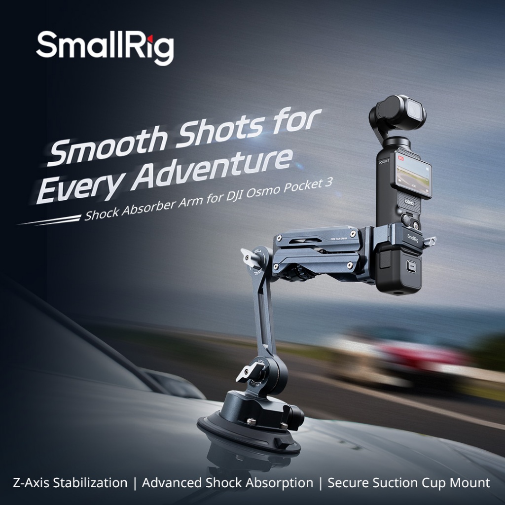 SmallRig Mini โช้คอัพแขนสําหรับ DJI Osmo Pocket 4 / 3 / GoPro HERO13 ...