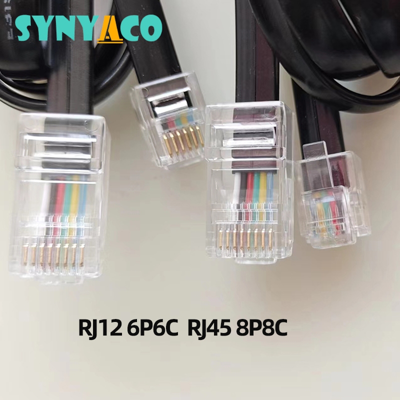 1/2pcs RJ45/8P8C ถึง RJ12/6P6C สายใช้แปลงเส้นเครือข่ายไปยังโทรศัพท์ ...