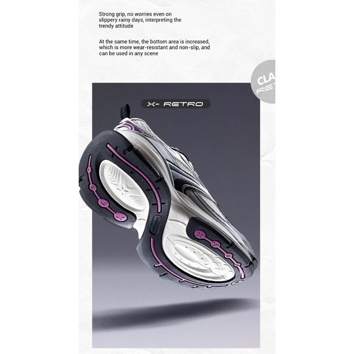 XTEP Basque 2.0 ผู้หญิงรองเท้าลําลองเพิ่มความสูงน้ําหนักเบารองเท้าวิ่งสไตล์Retro — รองเท้ากีฬา แบรนด์ Xtep ของแท้ 100% เช็คราคาจาก Shopee Lazada thumbnail 7