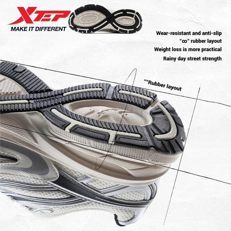 XTEP  Basque Little 2.0 รองเท้ากีฬาผู้ชาย สไตล์คลาสสิก สวมใส่สบาย กันกระแทก และมีความทนทาน عالية — รองเท้ากีฬา แบรนด์ Xtep ของแท้ 100% เช็คราคาจาก Shopee Lazada thumbnail 4