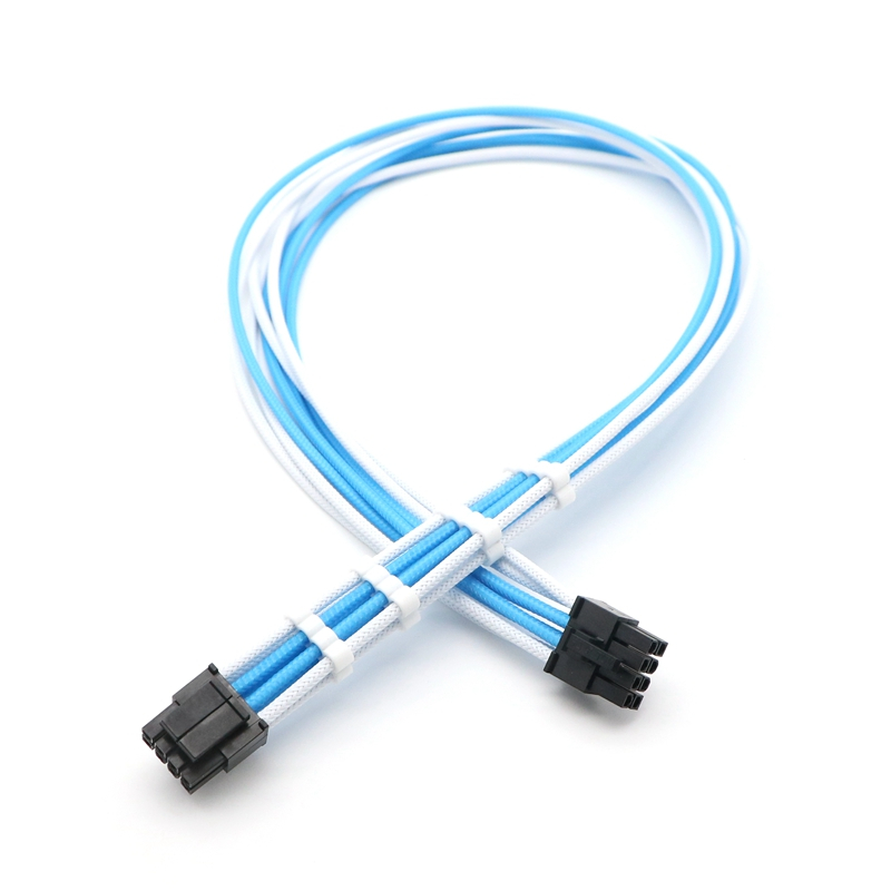 Custom Sleeved CPU 4+4Pin ATX 8Pin Modular Power Supply Cable สําหรับ ...