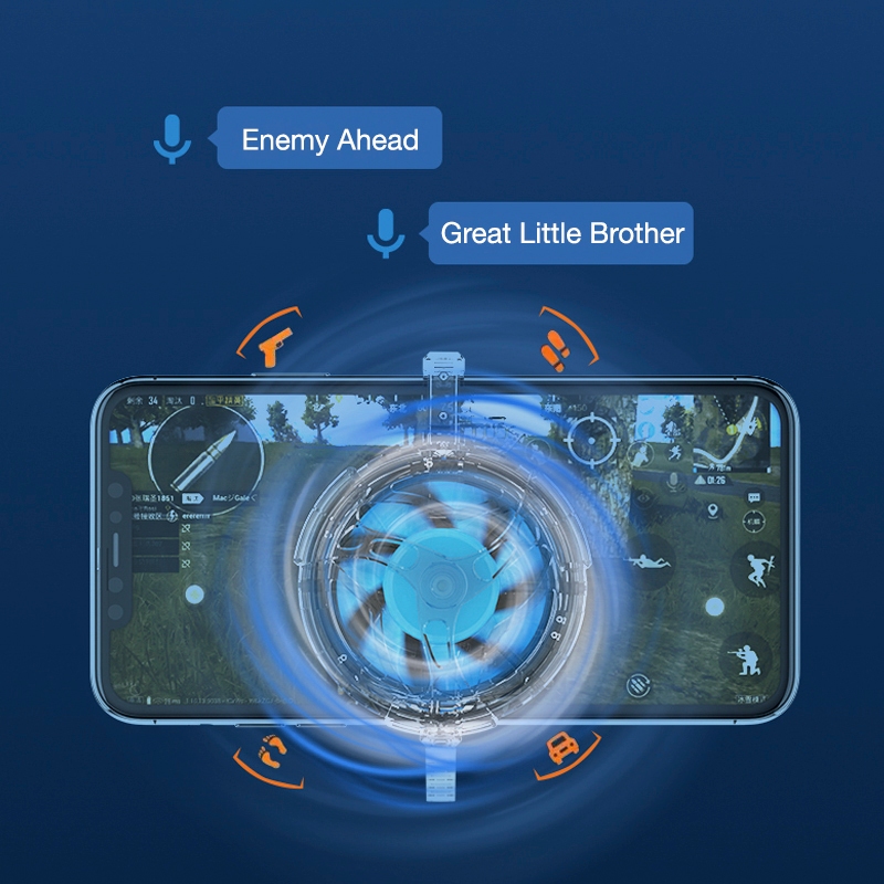 Bluewow AL01 Universal Mini โทรศัพท์มือถือพัดลมระบายความร้อนหม้อน้ํา Turbo Hurricane เกม Cooler โทรศัพท์มือถือ Cool ความร้อนสําหรับ I-โทรศัพท์/Samsung/Xiaomi