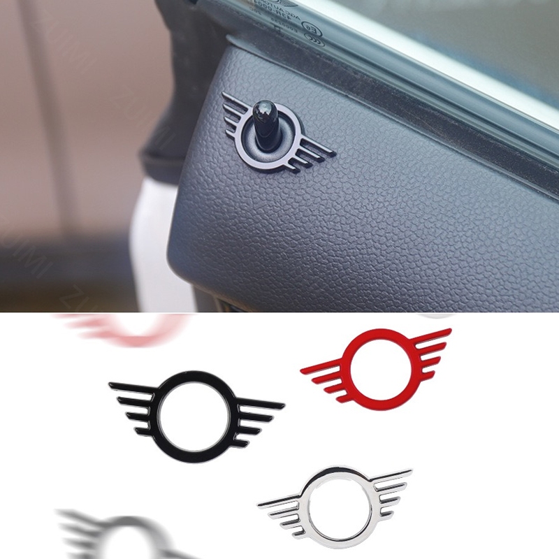 1 ชิ้น 3D โลหะรถประตูล็อค Pin Wing Emblem Badge Decal สําหรับ Mini ...