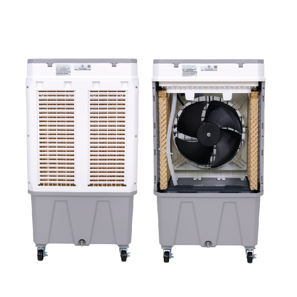 Kool+ พัดลมไอเย็น รุ่น AC-801 (สีขาว-เทา) ความจุ 30 ลิตร แถมฟรี cooling ...