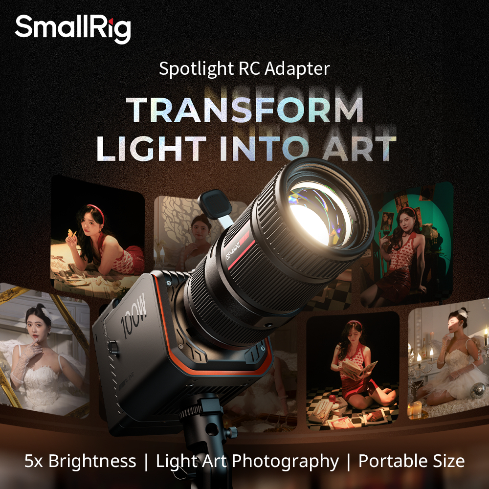 SmallRig SP-mini Spotlight ไฟวิดีโอโฟกัสแบบพกพาสําหรับ RC60/RC100 การ ...