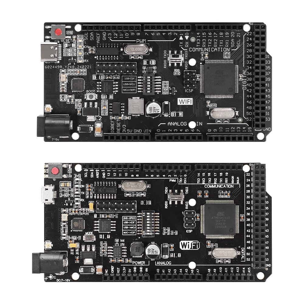 Mega2560 + WiFi R3 Tmega2560 + ESP8266 32Mb หน่วยความจํา USB-TTL CH340G ...