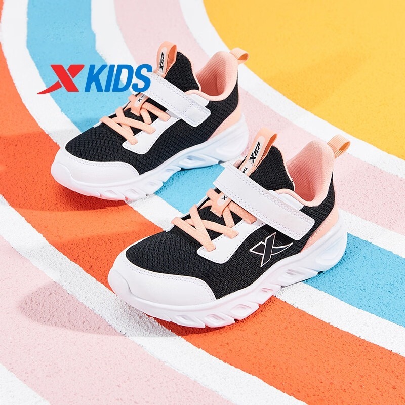 Xtep 9127 รองเท้าวิ่งพื้นผิวตาข่ายสบาย Casual สำหรับเด็กผู้หญิง