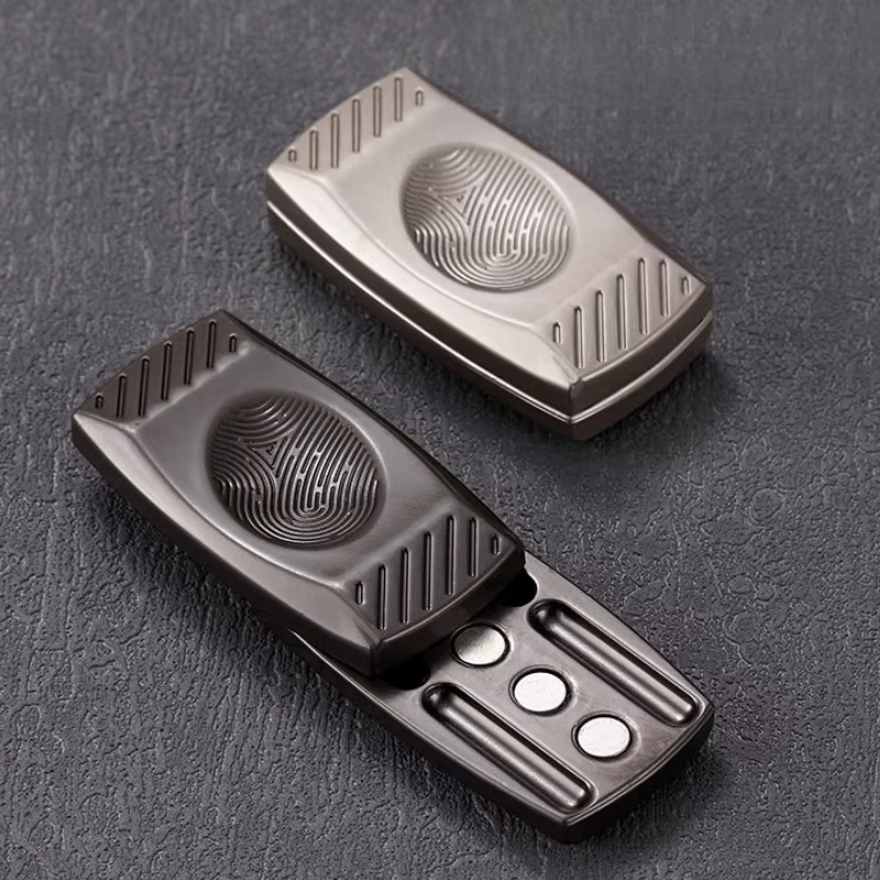 ลายนิ้วมือแม่เหล็ก Haptic Slider EDC Fidget Slider โลหะ Fidget ของเล่น ...