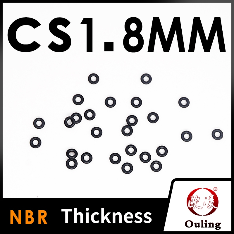 Ouling CS1.8mm สีดํา NBR ยางไนไตรล์ O-Ring แหวนซีลเครื่องซักผ้า ...