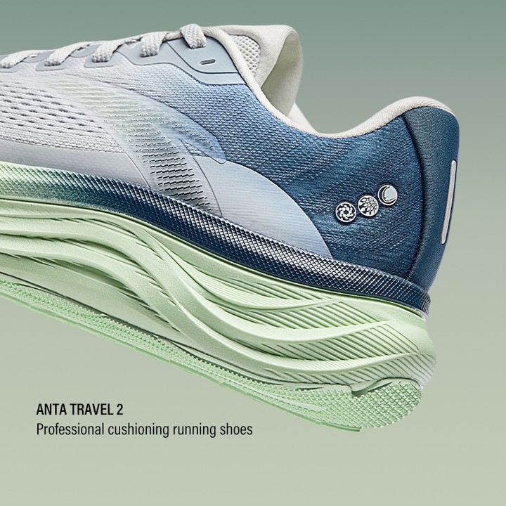 ANTA Travel 2 PG 7 2E Widefoot รองเท้าวิ่งผู้ชาย พร้อมระบบดีดตัว นุ่ม เหมาะสำหรับจ๊อกกิ้ง 1125B5546 — รองเท้ากีฬา แบรนด์ Anta ของแท้ 100% เช็คราคาจาก Shopee Lazada thumbnail 6