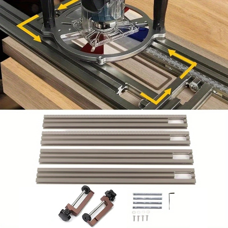 Adjustable Aluminum Alloy Milling Guide Rail, 500/600mm - Precision ...