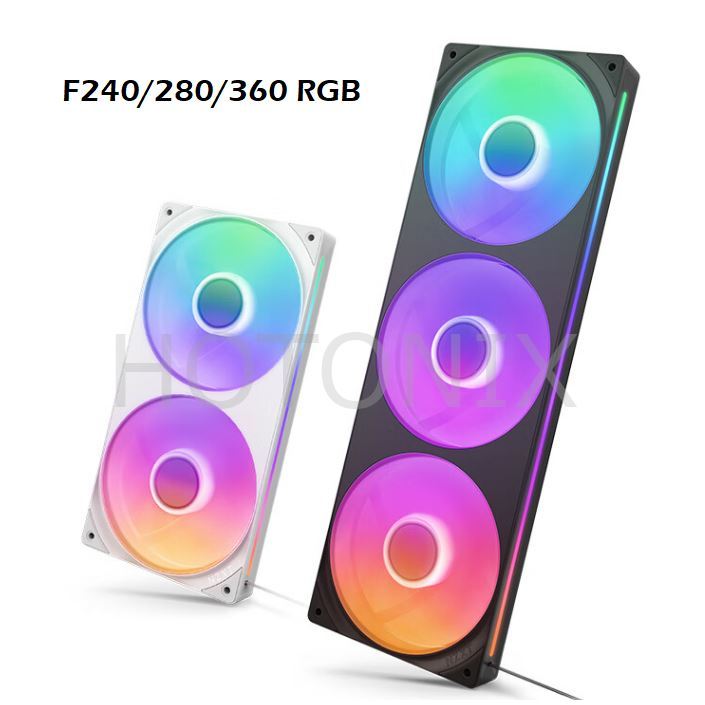 NZXT F240 F360 F280 RGB 240 มม./360 มม./280 มม.พัดลม PWM สําหรับกรณี PC ...