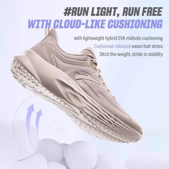 ANTA Women Sports Shoes รองเท้าวิ่งระบายอากาศน้ำหนักเบาลื่นไถลยาก 9225B5571 — รองเท้ากีฬา แบรนด์ Anta ของแท้ 100% เช็คราคาจาก Shopee Lazada thumbnail 3
