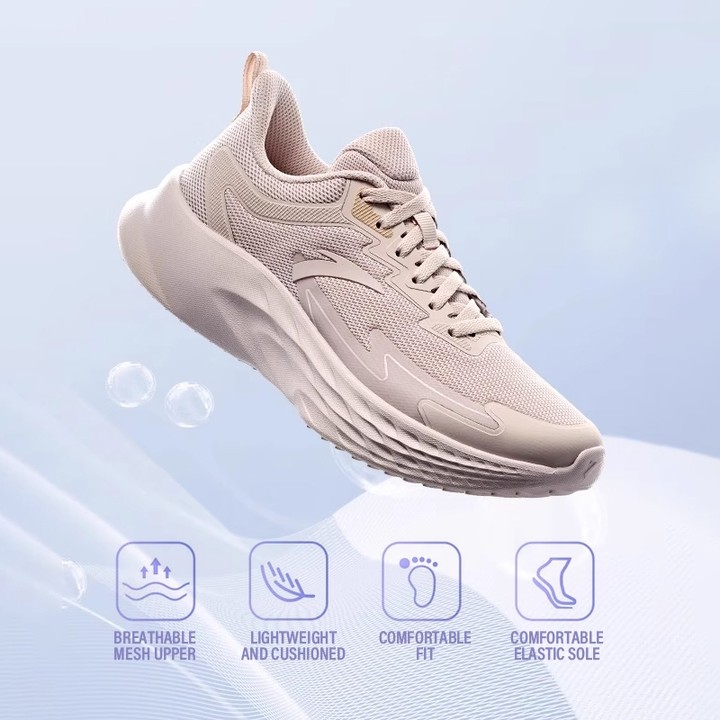 ANTA Women Sports Shoes รองเท้าวิ่งระบายอากาศน้ำหนักเบาลื่นไถลยาก 9225B5571 — รองเท้ากีฬา แบรนด์ Anta ของแท้ 100% เช็คราคาจาก Shopee Lazada - รูปที่ 1