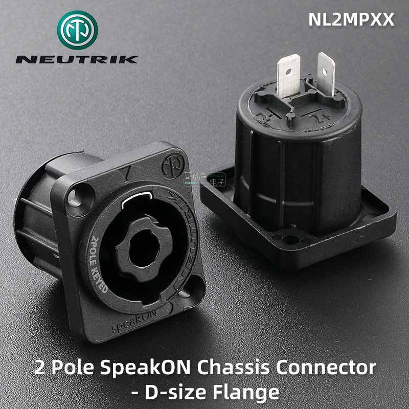 NEUTRIK 2 ตัวเชื่อมต่อลําโพง Pore speakON NL2MPXX PA/Metal Flange ...
