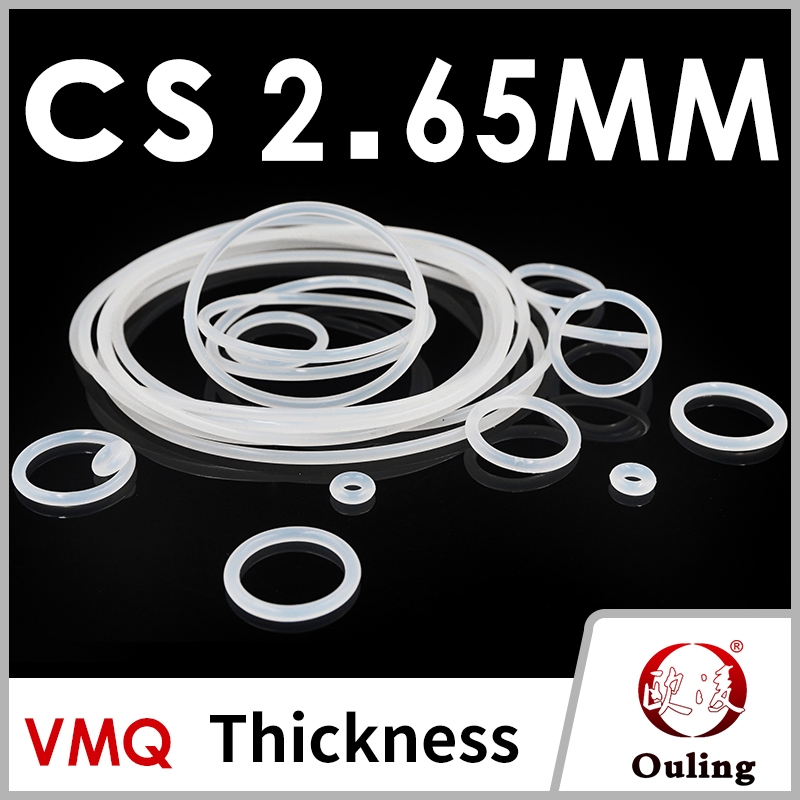 Ouling CS2.65 มม.สีขาว VMQ ยางซิลิโคนซิลิคอน O-Ring แหวนซีลเครื่องซัก ...