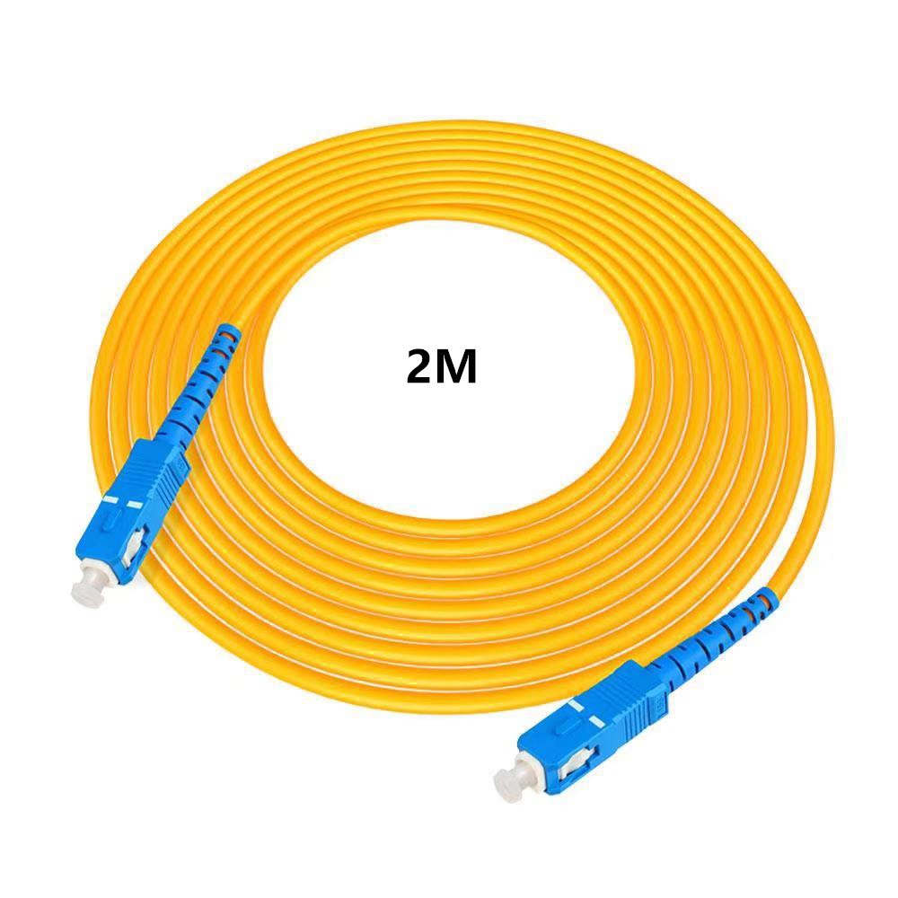2M SC UPC to SC UPC Simplex Single Mode Fiber Optic Patch Cord 3MM ...