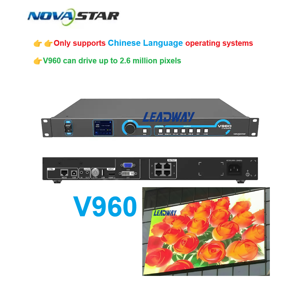 NovaStar Video Processor V960 ,V8 (เฉพาะรองรับภาษาจีน) จอแสดงผล LED ...