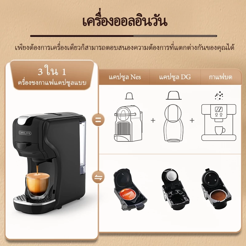 7. Cafelffe เครื่องชงกาแฟสดอัตโนมัติ