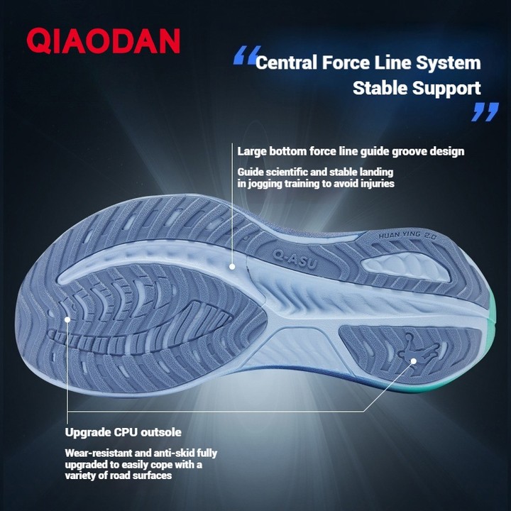 Qiaodan WIDE รองเท้าวิ่งผู้ชายกว้าง Fit Shock Absorption Soft Breathable Arch Support QDB023252292 — รองเท้ากีฬา แบรนด์ Qiaodan ของแท้ 100% เช็คราคาจาก Shopee Lazada thumbnail 4