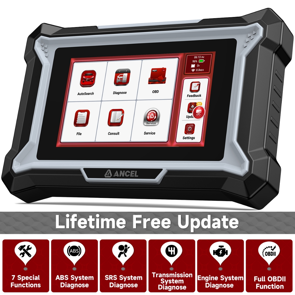 Ancel DS100 ยานยนต์ Advanced OBD2 เครื่องสแกนเนอร์เครื่องยนต์ ABS SRS ...