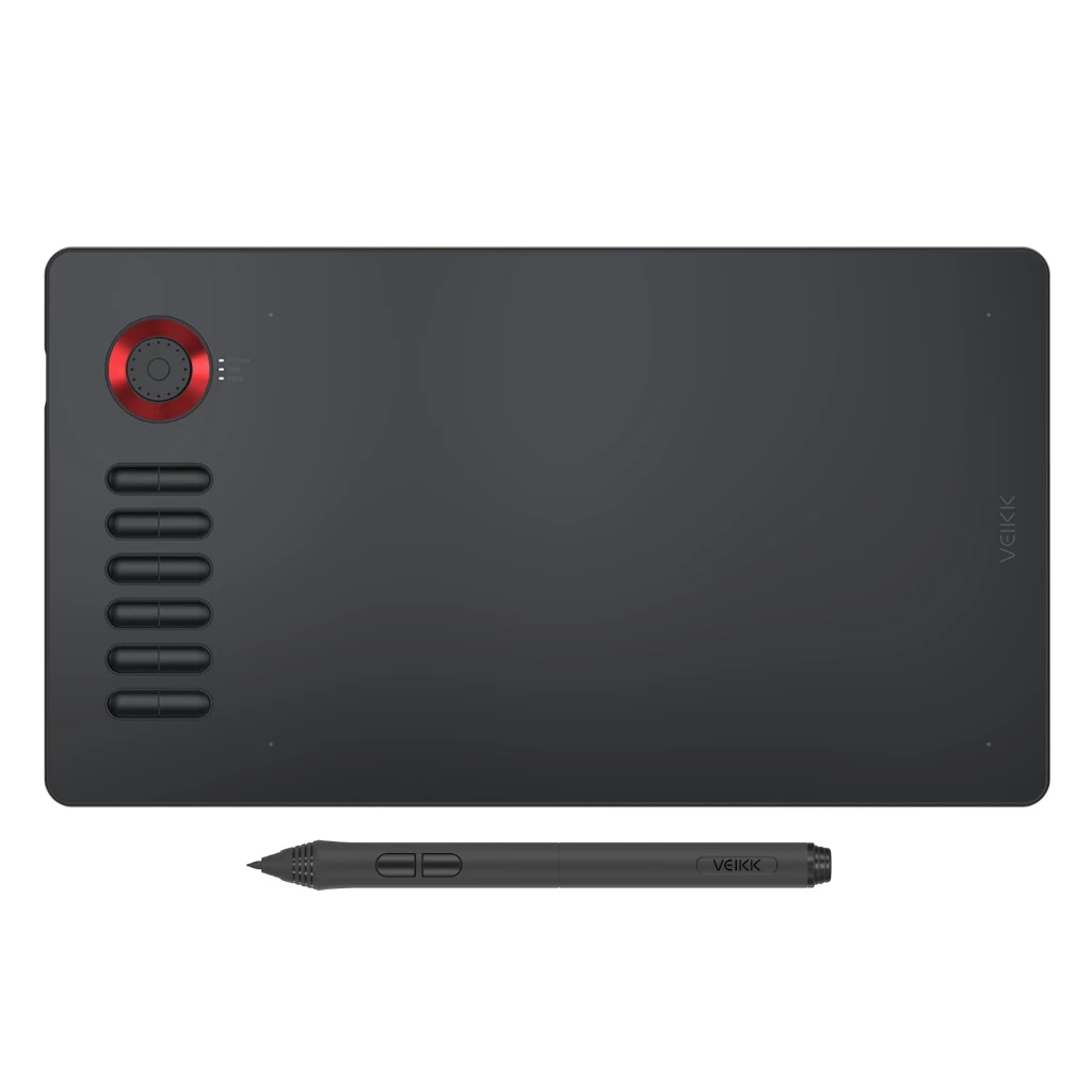 VEIKK A15PRO เมาส์ปากกาดิจิตอลขนาด 10x6 นิ้ว พร้อมแรงกด 8192 ระดับ สำหรับวาดภาพและออกแบบกราฟิก