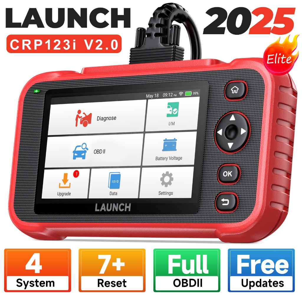 LAUNCH CRP123i V2.0 Professional OBD2 Scanner เครื่องสแกนเนอร์ เครื่อง ...