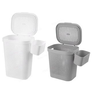 [ส่งในวันเดียวกัน] 45L/55L giỏ đựng quần áo, giỏ đa năng, lưu trữ áo quần, thông thoáng, laundry basket kích thước lớn, màu trắng