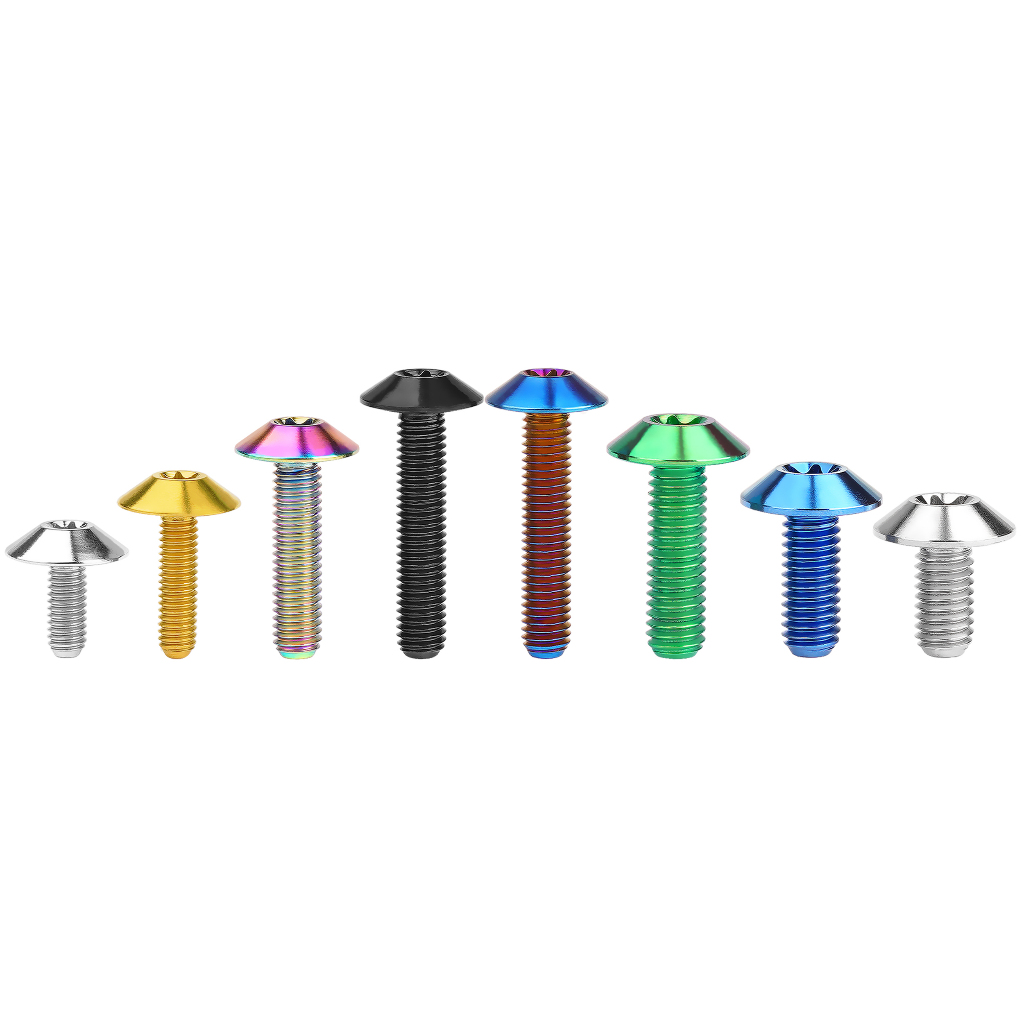 M6 TITANIO TI A Testa Svasata Piatta Viti Bulloni 10 15 20 25 - Foto 5