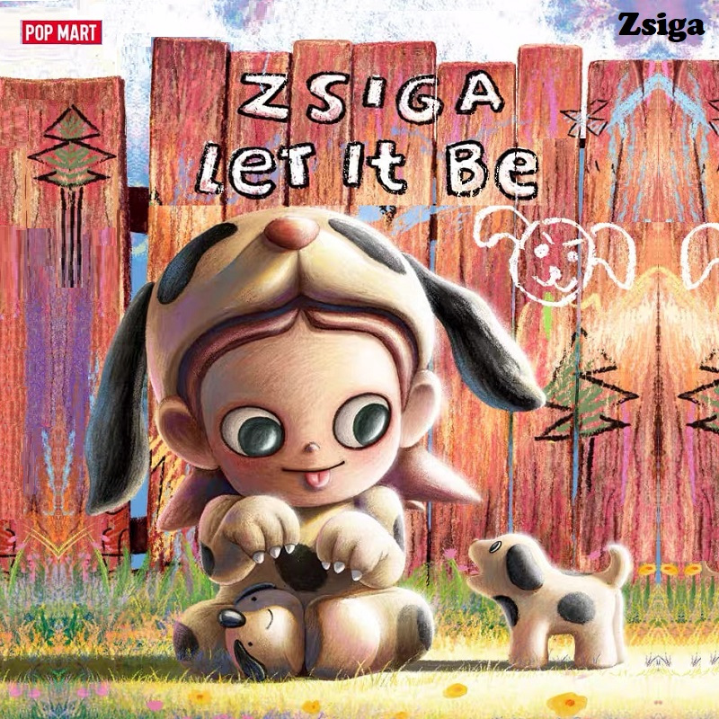 POP MART Zsiga Let It Be ซีรีส์ POPMART ตุ๊กตาอินเทรนด์ กล่องตาบอด (12 ...