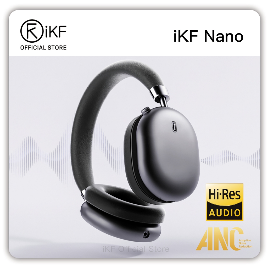 หูฟังบลูทูธไร้สาย iKF Nano -56dB Aptive Active Noise Cancellation 360 ...