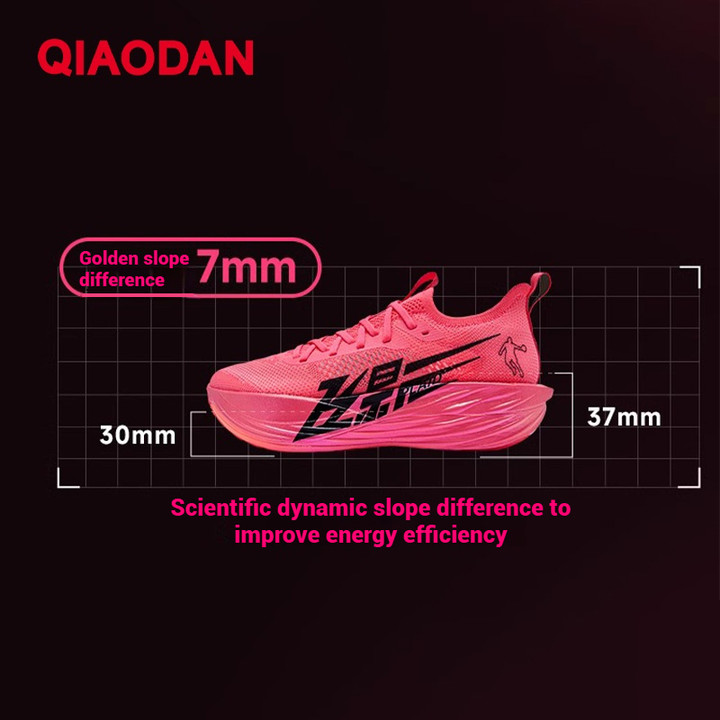 Qiaodan Feiying ลายสก๊อต 1.5 รองเท้าวิ่งผู้หญิงมาราธอนแผ่นคาร์บอน Rebound Breathable BM22240290 — รองเท้ากีฬา แบรนด์ Qiaodan ของแท้ 100% เช็คราคาจาก Shopee Lazada thumbnail 4