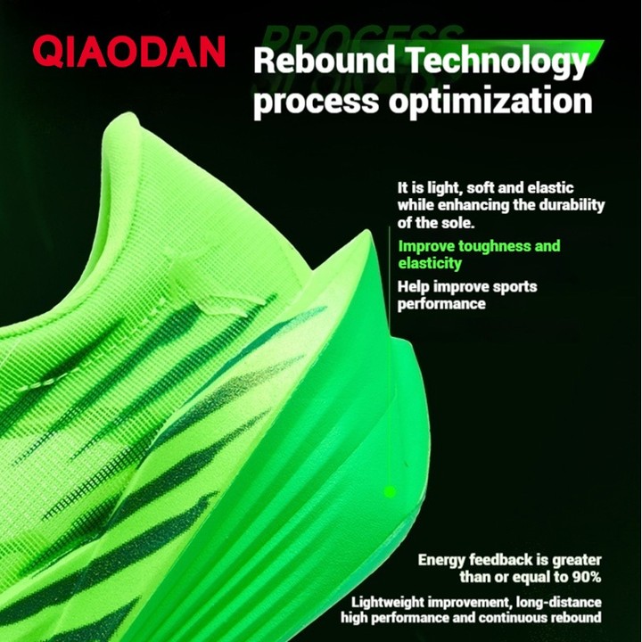 Qiaodan Feiying PB 5.0 รองเท้าวิ่งผู้หญิง Marathon Racing แผ่นคาร์บอน Rebound Stable QDB022252299 — รองเท้ากีฬา แบรนด์ Qiaodan ของแท้ 100% เช็คราคาจาก Shopee Lazada thumbnail 6