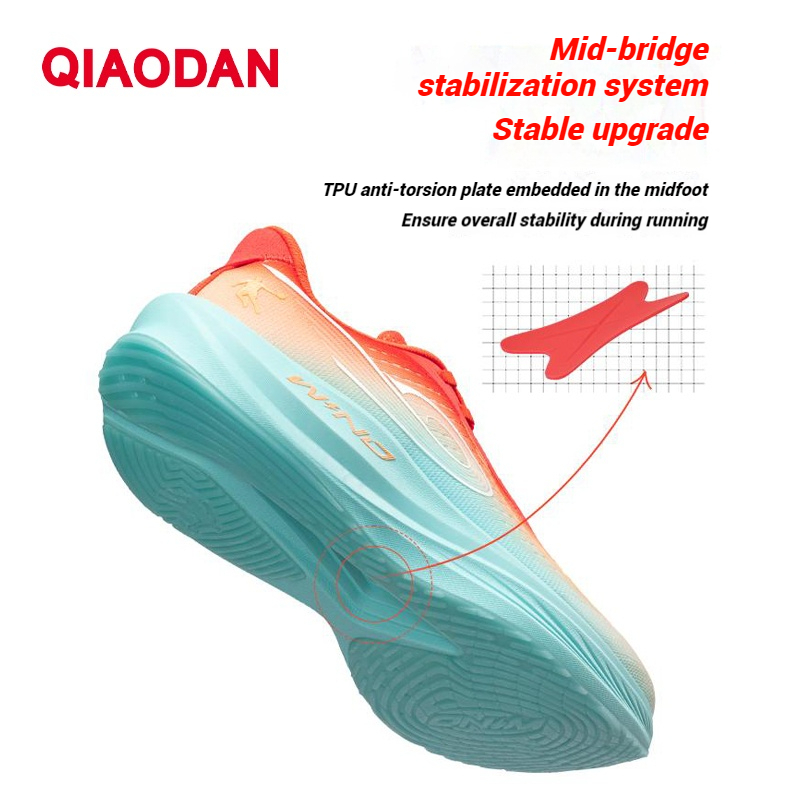 Qiaodan WIND 3TR รองเท้าวิ่งผู้ชาย ซ้อมวิ่งประจำวัน นุ่มเด้ง ซัพพอร์ตดี มั่นคง เบา 228g QDB023252297 — รองเท้ากีฬา แบรนด์ Qiaodan ของแท้ 100% เช็คราคาจาก Shopee Lazada thumbnail 4